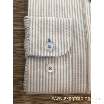 Female 100% cotton yarn dyed stripe shirt